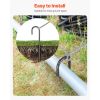 Rebar Stakes, 16-Inch, Heavy-Duty 0.4 in Diameter J Hook, Galvanized Steel Ground Anchors with Chisel Point End & Rust-Resistant Coating