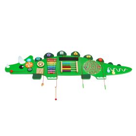 Dinosaur Activity Wall Busy Board Panels, 11 Activities, Montessori Sensory Wall Toy for Kids 3-12 Years, Montessori Learning Activity Center
