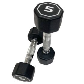 Premium Octagonal Dumbbell, Large Numbers, Hard Chrome Plated Handle Dumbbells to Assist with Push-Ups