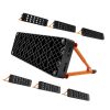 Soccer Rebounder Board, 37.4 x 9.8 in Portable Soccer Rebound Wall, Dual Surface Sports Kick Back Trainer, 3 Adjustable Angles
