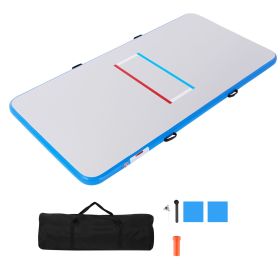 10x5 ft Wrestling Mat Inflatable, Martial Arts Thick Mat for Outdoor Indoor Home Gym Exercise, PVC Foldable Training Mats with 600W Air Pump