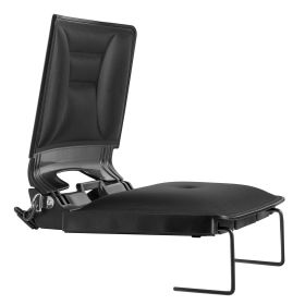 Stadium Seat, Folding Bleacher Chair with Back Support and Thick Cushion, Padded Stadium Seat for Bleacher Includes Shoulder Strap, Hooks, Cup Holder