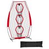 8 x 4 inch Football Trainer Throwing Net, Training Throwing Target Practice Net with 5 Target Pockets