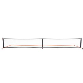 Pickleball Net Set, 22FT Regulation Size Portable Pickleball System with Carrying Bag, Balls, and Wheels
