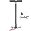 PCP Hand Pump, 4 Stage, 30Mpa 4500 PSI High Pressure PCP Air Rifile Filling Stirrup Pump with Oil-Moisture Filter Pressure Gauge