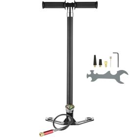 PCP Hand Pump, 4 Stage, 30Mpa 4500 PSI High Pressure PCP Air Rifile Filling Stirrup Pump with Oil-Moisture Filter Pressure Gauge