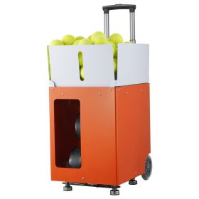 Tennis Ball Machine, Automatic Portable Tennis Ball Launcher, 100 Balls Tennis Training Practice Thrower, 5 Motors Multi-Mode Drills, 2+ Hours Play