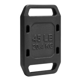 Cast Iron Ruck Weights, 45LB Single Ruck Plate, Weighted Weights for Rucking, Solid Ruck Plate Weight for Rucking, Swings, Squat, Strength Traini