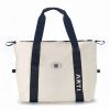 Cream duffle bag