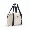 Cream duffle bag
