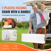 Plastic Folding Bench, 6 ft Portable Bench for Indoor/Outdoor Picnic Party Patio Camping Dining