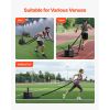 Weight Sled, Steel Power Sled, Fitness Strength Training Sleds for Athletic Exercise Speed Improvement, Workout Fitness Equipment with Harness