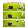Soccer Rebounder Board, 37.4 x 9.8 in Portable Soccer Rebound Wall, Dual Surface Sports Kick Back Trainer, 3 Adjustable Angles