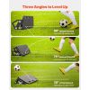 Soccer Rebounder Board, 40 x 12 in Portable Soccer Rebound Wall, HDPE Sports Kick Back Trainer, 3 Adjustable Angles