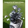 Golf Cart Bag, 14 Way Top Divider Organizer, Golf Club Bag with Full-length Divider, Handles, Storage Pockets, Shoulder Strap, Rain Hood