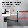 Wall Mount Boxing Spinning Bar, Adjustable Punching Spinning Bar, Boxing Speed Trainer with Gloves, Red Reflex Boxing Bar