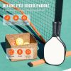 Pickleball Net Set, 22FT Regulation Size Portable Pickleball System with Bags, Balls, Paddles, Wheels, and Court Lines