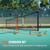 Pickleball Net Set, 22FT Regulation Size Portable Pickleball System with Carrying Bag, Balls, and Wheels