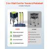 2-in-1 Tennis & Pickleball Hopper, with Pickup Tube, Foldable Pickleball Basket Cart with with Wheels, Holds 150 Tennis Balls or 260 Pickleballs
