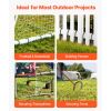 Rebar Stakes, 16-Inch, Heavy-Duty 0.4 in Diameter J Hook, Galvanized Steel Ground Anchors with Chisel Point End & Rust-Resistant Coating