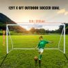 Portable Soccer Goal, 12x6 ft Soccer Net, Adults Kids Backyard Soccer Net, Large Practice Soccer Net, Youth Training Soccer Goal Set