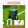 Dry Line Marker, 2-Wheel, 2 or 4 in Lines, Field Dry Line Chalker, Adjustable Line Marker, with Rubber Adjustment Handle, 25 lbs Large Powder Capacity