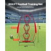 8 x 4 inch Football Trainer Throwing Net, Training Throwing Target Practice Net with 5 Target Pockets