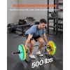 Trap Bar Hex Bar, 2-Inch Hex Barbell, 500 LBS Capacity Shrug Bars, Weightlifting and Strength Training Equipment, Home Gym for Squats, Deadlifts