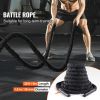 Battle Rope, 1.5 Inch Diameter 30Ft Length Polyester Exercise Rope, Battle Exercise Equipment with Protective Sleeve & Anchor