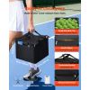 Tennis Ball Hopper, Holds 120 Tennis Balls, Foldable Pickleball Basket Cart with Wheels for Easy Pick Up, Lightweight Aluminum Alloy