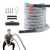 Battle Rope, 1.5 Inch Diameter 30Ft Length Polyester Exercise Rope, Battle Exercise Equipment with Protect Sleeve & Anchor