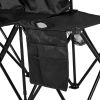 Portable Folding Bench, 6 Seat Soccer Bench with Storage Pockets Cup Holders & Carrying Bag, Lightweight Sideline Seating with Sunshade for Football