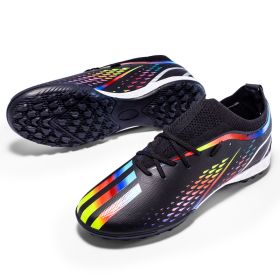 New men's and women's long nails broken nails professional game football shoes (Color: Black (broken nail), size: 44)