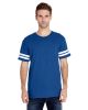 Men's Football T-Shirt - BLACK/ WHITE - 2XL