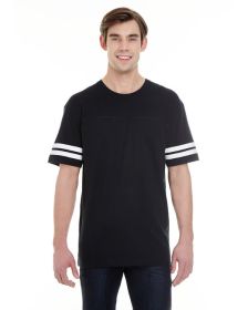 Men's Football T-Shirt - BLACK/ WHITE - 2XL (Color: BLACK/ WHITE, size: M)