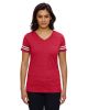 Ladies' Football T-Shirt - BLACK/ WHITE - 2XL