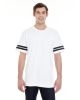 Men's Football T-Shirt - BLACK/ WHITE - 2XL
