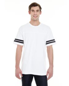 Men's Football T-Shirt - BLACK/ WHITE - 2XL (Color: WHITE/ BLACK, size: S)