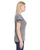 Ladies' Football T-Shirt - BLACK/ WHITE - 2XL