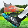 New high top Mandarin duck two-color long spike broken spike football sneakers