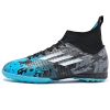 New high top Mandarin duck two-color long spike broken spike football sneakers