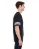 Men's Football T-Shirt - BLACK/ WHITE - 2XL