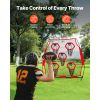 6 x 6 ft Football Trainer Throwing Net, Training Throwing Target Practice Net with 5 Target Pockets